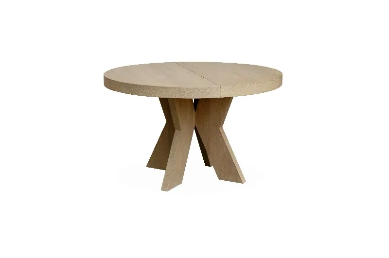 Cleveland rundt spisebord m/2 plater – Natur
