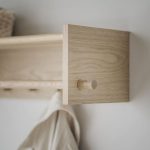 Hillmond Hattehylle B80 – Hvitoljet eik 3