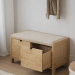 Hillmond Skobenk m/sete B80 – Natur eik 9