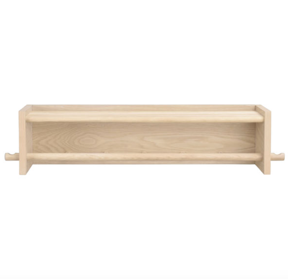 Hillmond Hattehylle B80 – Hvitoljet eik