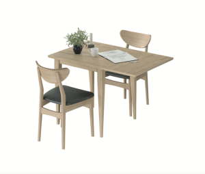SETTPRIS: C-Edge Bord+2 stoler – Hvitoljet heltre eik