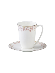 Slåpe Rosa krus med skål 30 cl