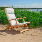 Deckstol med sand pute – Teak 3