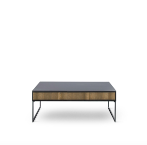 Englesson Line Sofabord 130×70 – sort/brent valnøtt
