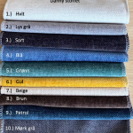 Utha høy stol B64 cm – Danny stoff 3