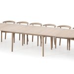 SKOVBY SM78 bord m/2 plater – Eik/Sort/Valnøtt 5