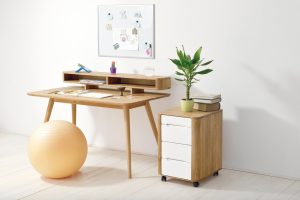 Gazzda Stafa skrivebord B140 cm – Heltre hvitoljet eik