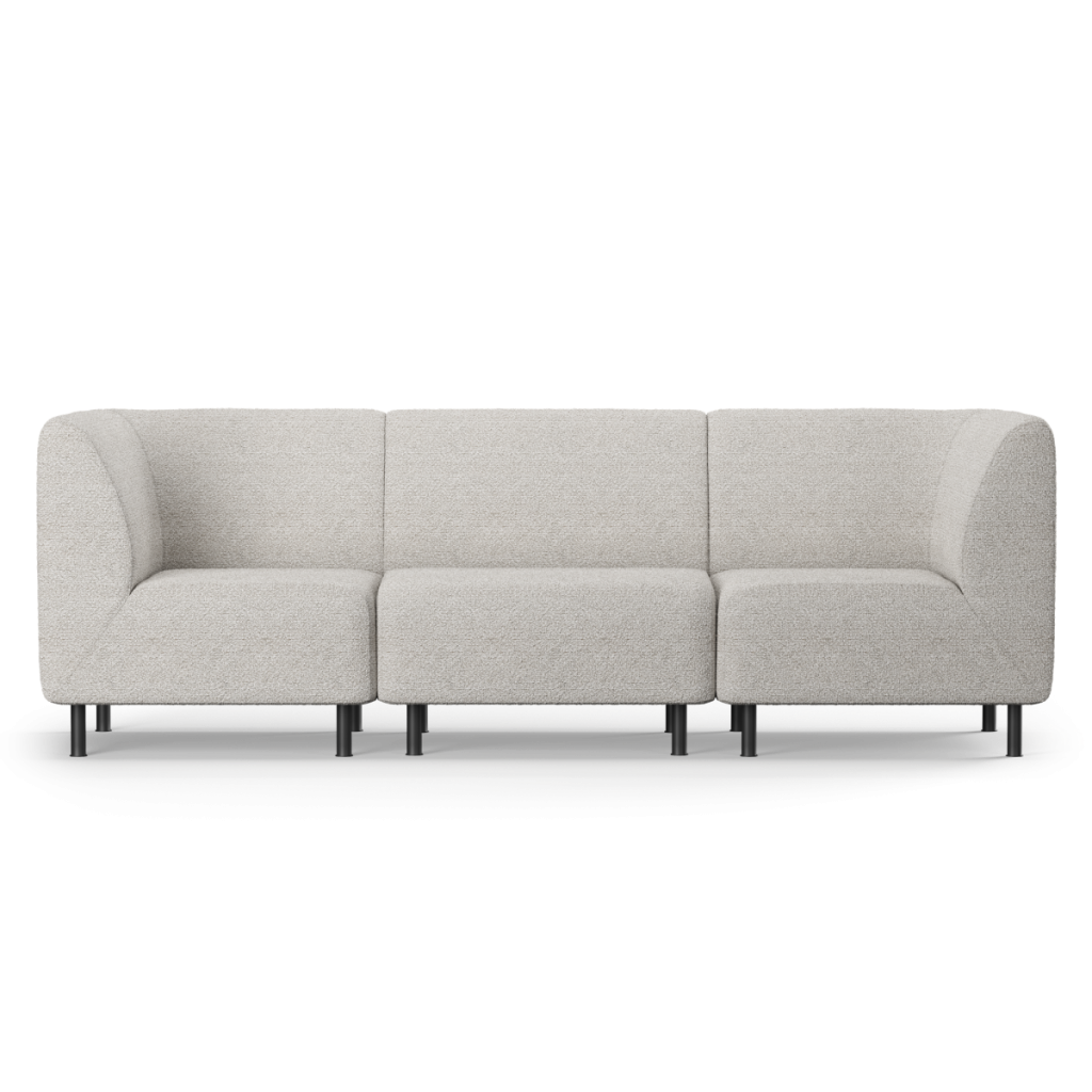 Ygg&Lyng Aften utesofa – 3-seter – Oyster Pebble
