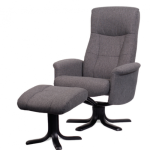 Duo stol m/pall – Bella grå 1