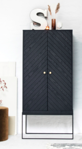 Ygg&Lyng Dis skap B80 (valg av front) – Sort wenge