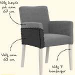 Verona spisesofa B207 – Casual i alle farger 5