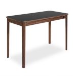 Skrivebord Skovby SM131 valnøtt/sort nanolaminert B115 cm 1